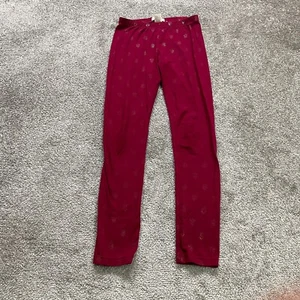 Mudd Leggings Girls Youth 10 Red Patterned Stretch Slim Fit Compression 22x24 - Picture 1 of 14