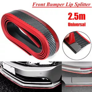 2.5M Auto Protettore Paraurti Spoiler Anteriore Adesivo Fibra Di Carbonio Tuning - Foto 1 di 8