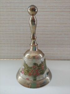 India Overseas Trading Br31321 brass bell. Holly 6" Christmas