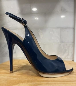 Guiseppe Zanotii Design High Heels Size EUR 37 / US 6 Blue - Picture 1 of 24