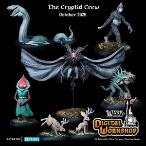 The Cryptid Crew(x7)/Dungeons and Dragons/Wargaming/TTRPG/Warp Miniatures - Picture 1 of 8