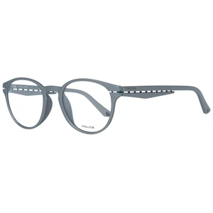 Police Eyeglasses VPL635 096G Grey Round Full Rim Plastic Frames 50mm - Picture 1 of 4