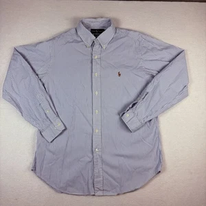 Ralph Lauren Men's Classic Fit Button Down Striped L/S Shirt Size 16 34/35 - Picture 1 of 10