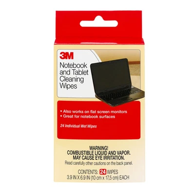 3M Notebook Screen Cleaning Wipes, Pack Of 24 - Image 1 of 4