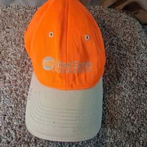 United Electric Cooperative, Inc Adjustable Men Hat Cap The Max Hat Orange - Picture 1 of 9