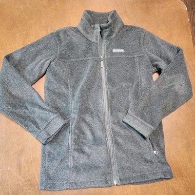Columbia Girls Gray Zip Up Jacket Size L (14/16) Large - Image 1 of 4