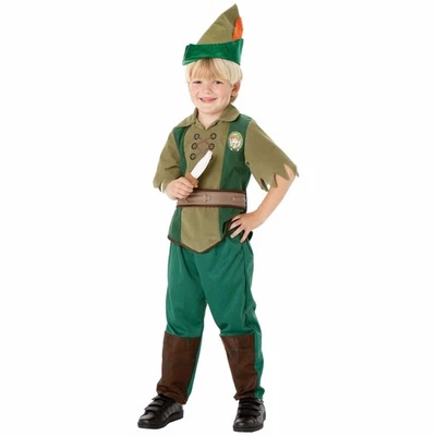 Peter Pan Deluxe Neverland Fairytale Story Book Week Boys Costume - Image 1 of 3