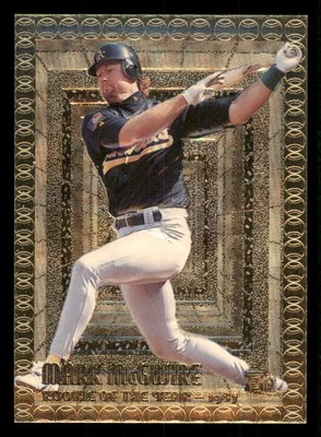 1995 Topps Embossed Golden Idols #107 Mark McGwire - Image 1 of 2
