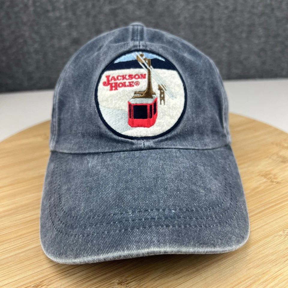 Jackson Hole Last Box 2006 gorra elevador de esquí gorra Stapback Ouray azul bordado Foto 1 de 4