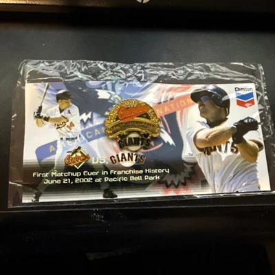 San Francisco Giants Baltimore Orioles 1st Matchup Ever MLB Baseball Lapel Pin - Image 1 of 2