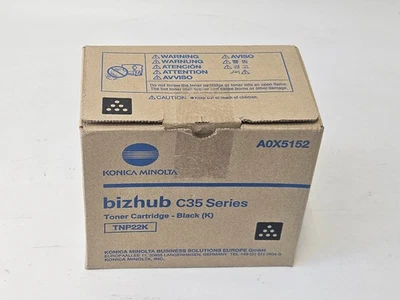 Konica Minolta TNP22K Black OEM toner Bizhub C35 A0X5152 6000 pages - Image 1 of 4