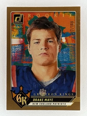 2024 Donruss Rookie Gridiron Kings Studio Series Drake Maye #3 Rookie Card /100 - Image 1 of 3