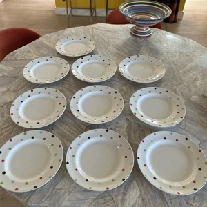 Juego de 10 platos de cena de lunares Baking Days Spode - Imagen 1 de 7