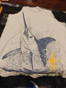 Guy Harvey Gray Tank Top Men's Large Cotton - Picture 1 of 11