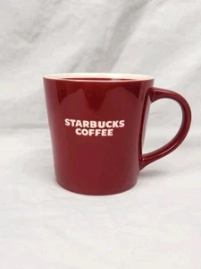 Starbucks Red And White Ceramic Coffee Mug 16 Oz Recessed Logo - Picture 1 of 6