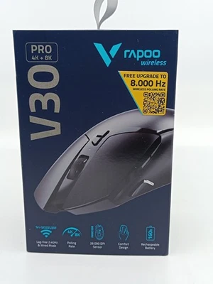 Rapoo V30 Pro Wireless Gaming Maus 4K+8K 26.000 DPI RGB Schwarz  / B-Ware_0.31_6 - Bild 1 von 4