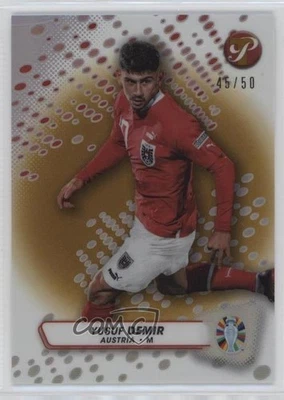 2023 Topps Pristine Road to UEFA Euro 2024 Gold Refractor /50 Yusuf Demir #2 - Image 1 of 2
