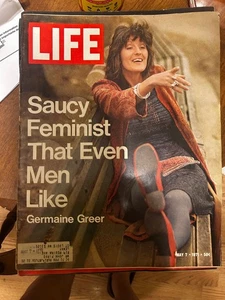 May 7 1971 Life Magazine Saucy Feminist Germaine Greer - Picture 1 of 1