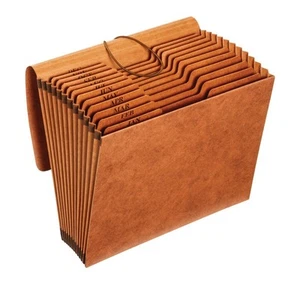Globe Weis /Heavy Duty Expanding File with Flap, 12 Monthly Pockets, 1/3 Cut ... - Picture 1 of 7