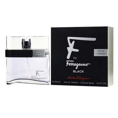 Salvatore Ferragamo F Black Pour Homme 3,4 oz / 100 ml Eau de Toilette Spray Foto 1 de 4