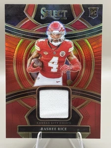 2023 Rashee Rice Select Prizm Rookie Swatch Jersey RC KC Chiefs - Bild 1 von 2