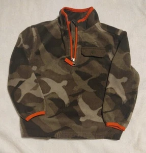 Eddie Bower Fleece Pullover Boys size 4 camouflage birds ducks geese - Picture 1 of 5