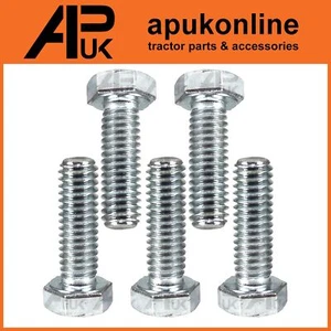 5x Hex Bolts 5/16" x 1" Setscrews for Massey Ferguson 375 390 250 265 Tractor - Picture 1 of 2