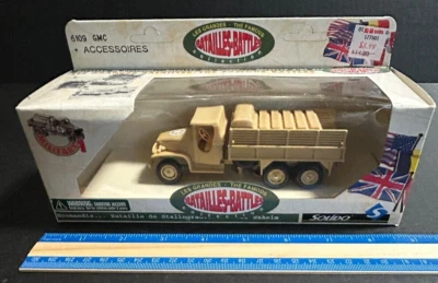 SOLIDO - THE FAMOUS BATTLES WW#2 U.S.A. GMC + ACCESSORIES #6109 NEW M4 JB 82224 - Image 1 of 4