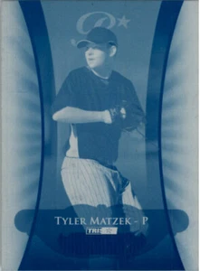 2010 TriStar Pursuit TYLER MATZEK #05 Rookie Press Plate 1/1 - Picture 1 of 2