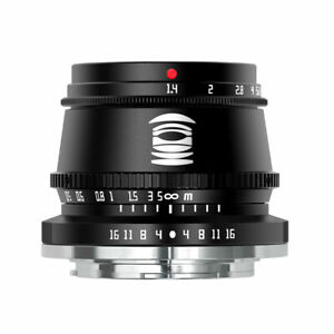 Objectif TTArtisans 35 mm F1,4 APS-C pour Leica T TL TL2 CL Sigma fp Panasonic S1 S1H