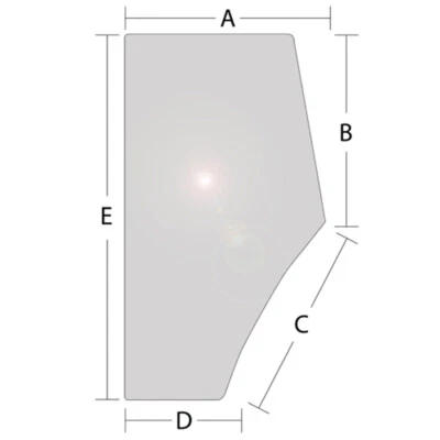 E9NN94032N18BB Tractor Glass Door LH Fits Ford New Holland 5610 6640 7740 7840 + - Image 1 of 4