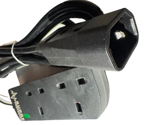 30cm Surge Protected UPS Power Extension Cable C14 Male 2 Power UK Female Socket - Picture 1 of 1
