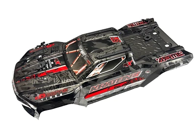 KRATON 8S EXB - Body Shell (V2 Black polycarbonate cover & Body Pins  ARA5808V2 - Image 1 of 4