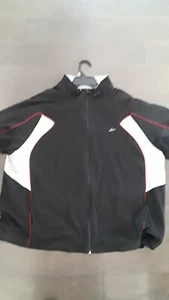 Asics track jacket black size 2XL  full zip  classic relax fit one owner - Picture 1 of 11