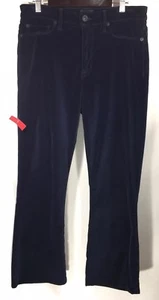 New Hudson High Rise Brix Ankle Boot Crop Pant 30 X 25 Velvet  Navy RV $195 - Picture 1 of 12