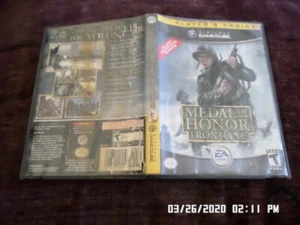 LOT of 2 Medal Of Honor Frontline Rising Sun = COMPLETE Case & Manual (Gamecube) - Picture 1 of 4