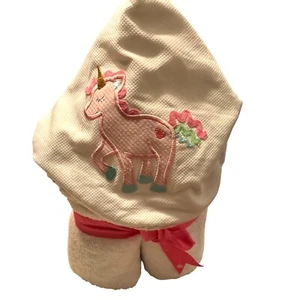 Unicorn Hooded Baby Towel Accents Shower Gift - Picture 1 of 3