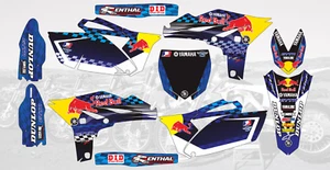 181016 MX DIRT BIKE GRAPHICS DECALS STICKERS FOR YAMAHA YZ250F 2010-2013 - Foto 1 di 1