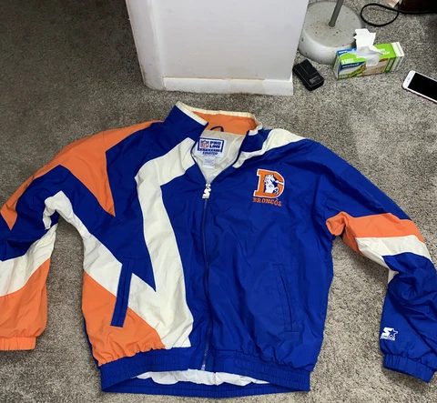 Denver Broncos Starter Jacket NFL  Authentic Pro Line Vintage Cover