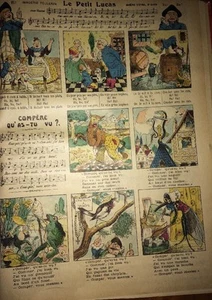 Image D'Épinal Fin XIXème : Chansons Lucas Et Compère. - Foto 1 di 3