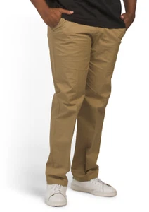 Pantalones para hombre Dockers Workday caqui ligeros calce recto - beige/tostado - Imagen 1 de 9