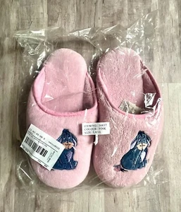 Disney Store Eeyore Slippers NOS Pink Size Large - Picture 1 of 4