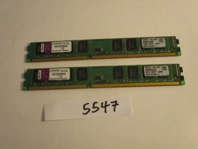 Kingston KVR1333D3N9/4G 2x4Gb PC3-10600 1333Mhz DDR3 Desktop Memory RAM (5547) - Image 1 of 2
