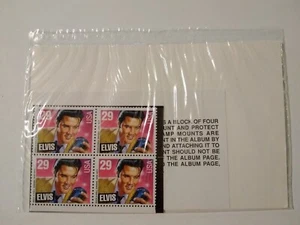ELVIS PRESLEY USA STAMP BLOCK OF 4 MNH OG SCOTT #2721 - Picture 1 of 2