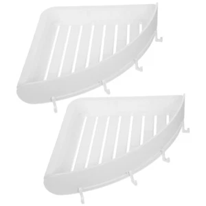 1 Set Dusche Eck-Regal Badezimmer-Kulturraum-Leichter-Badezimmer-Lagerhalter - Bild 1 von 12