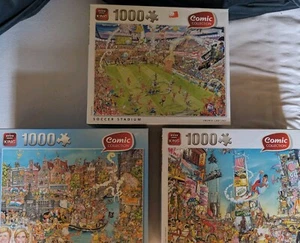 3 X Puzzle Cómic 1000 Piezas Cada Uno.. 1 EMBALAJE ORIGINAL,...VER Fotos...... - Imagen 1 de 5