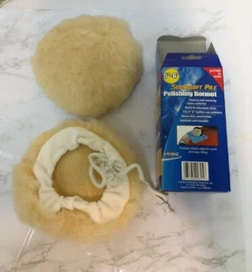 VIKING Car Polishing Buffing Synthetic Wool Bonnet Fit 5" - 6" Polisher - 2 Pack - Picture 1 of 1