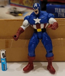 Marvel Toy Biz Custom bemalte Captain America Avengers Actionfigur Superheld - Bild 1 von 12