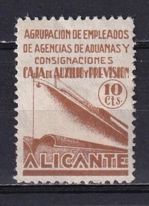España 19?? Agrupacion empleados Aduanas Alicante barcos barcos - Imagen 1 de 1