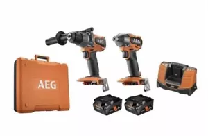 NEW AEG 18V Fusion 2-Piece Heavy Duty 5.0Ah Force Kit A18FX2B152C - Picture 1 of 8